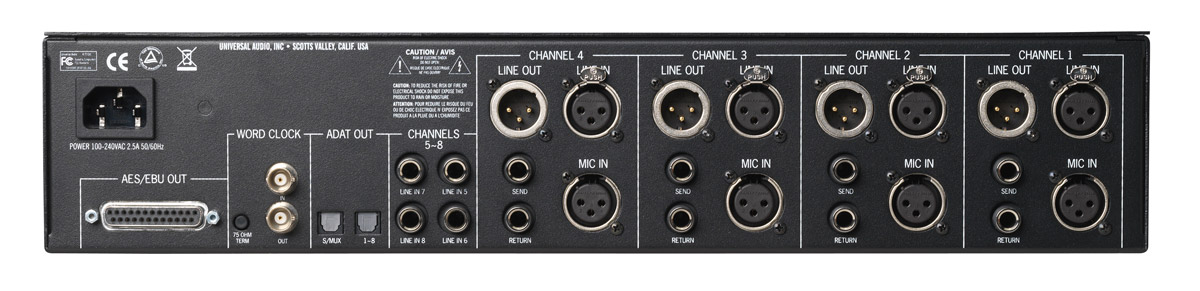 Universal Audio 4-710D Four-Channel Mic Pre Universal Audio 4-710D Four-Channel Mic Pre