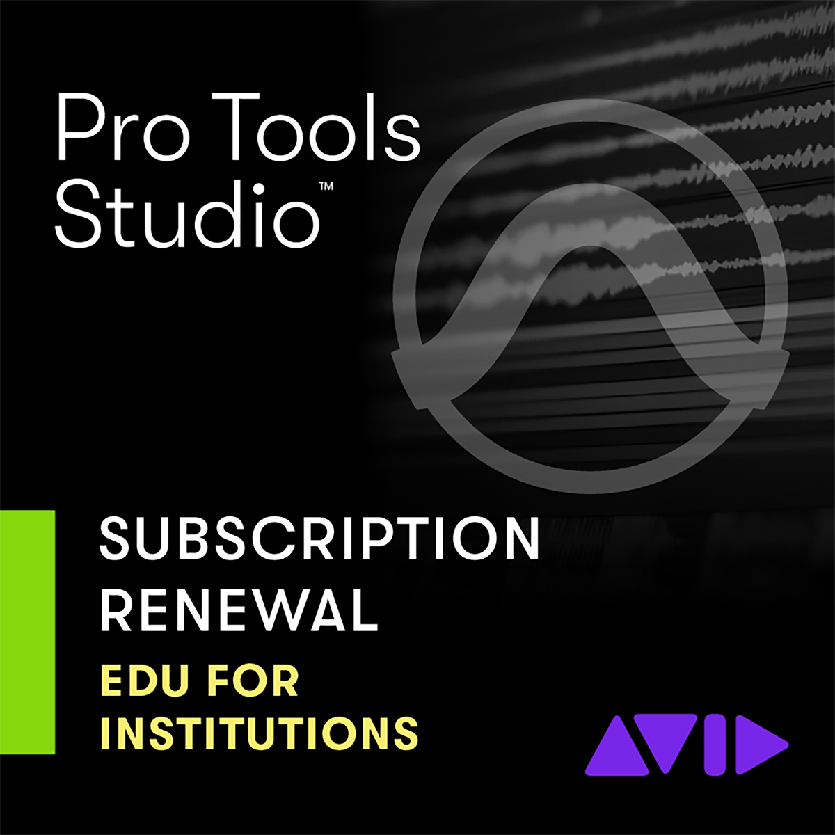 Avid Pro Tools Studio EDU Jahreslizenz Institute Verlängerung