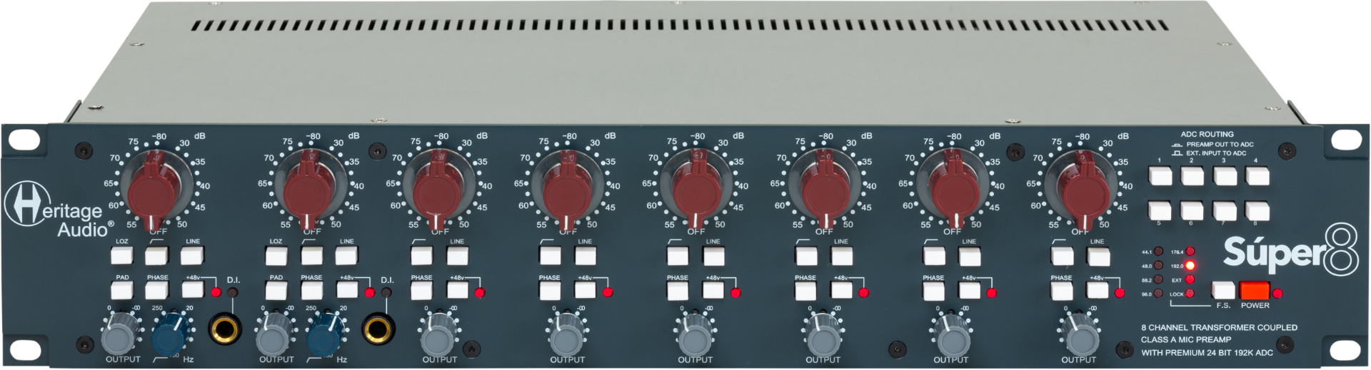 Heritage Audio Súper8 (8 Channel Mic Preamp)
