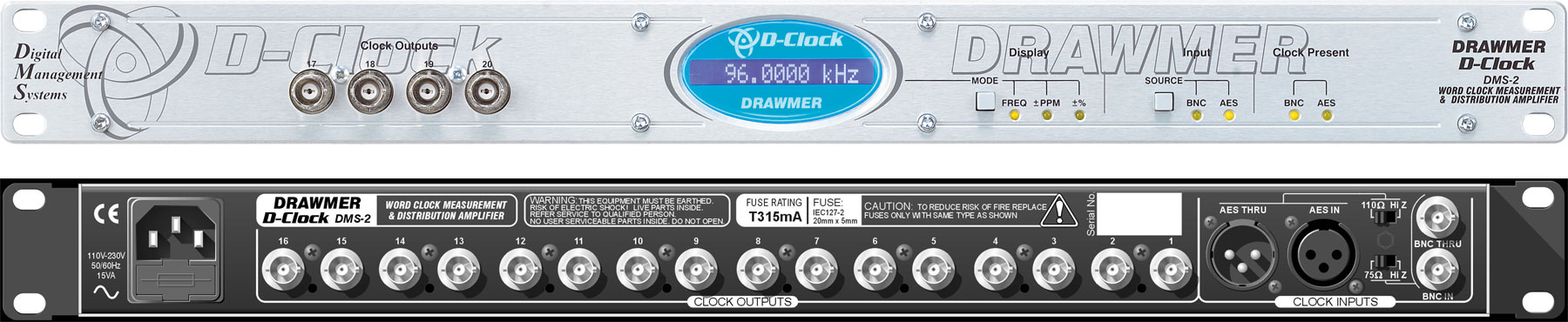 Drawmer DMS-2 D-CLOCK Drawmer DMS-2 D-CLOCK