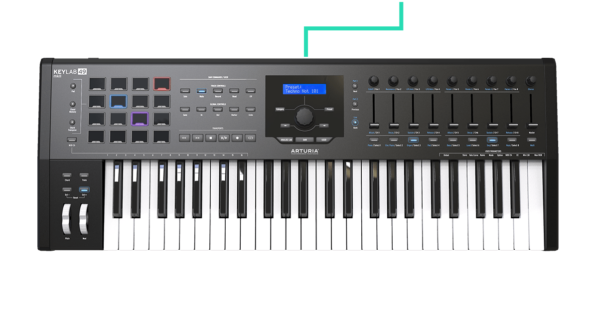Arturia KeyLab Mk II 49 Black Arturia KeyLab Mk II 49 Black