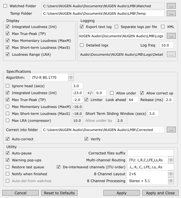Nugen Audio LMB Nugen Audio LMB