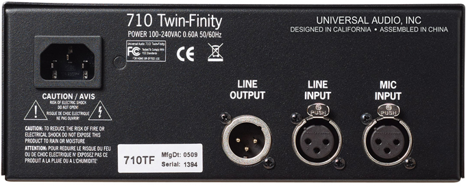 Universal Audio 710 Twin-Finity