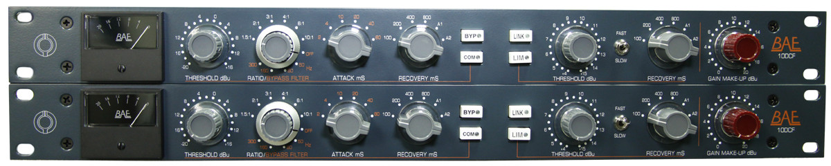 BAE Audio 10DCF Stereo Pair Compressor/Limiter (Now with internal PSU / No External PSU needed)