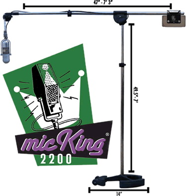 Latch Lake MK 2200 BF MicKing Big Foot Microphone Stand